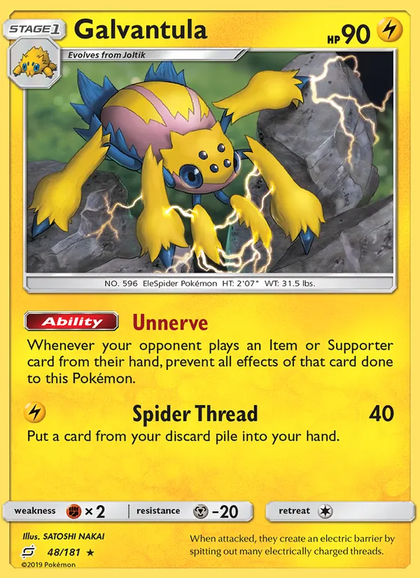 Galvantula - Team Up Pokemon Card