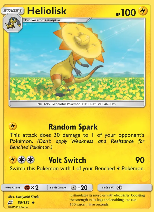 Heliolisk - Team Up Pokemon Card