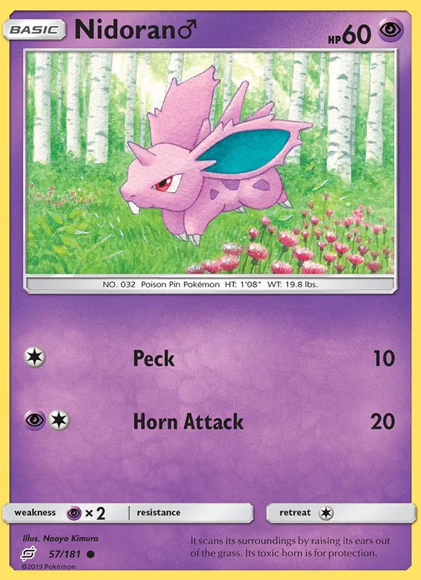 Nidoran♂ - Team Up Pokemon Card