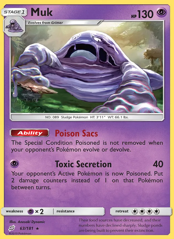 Muk - Team Up Pokemon Card