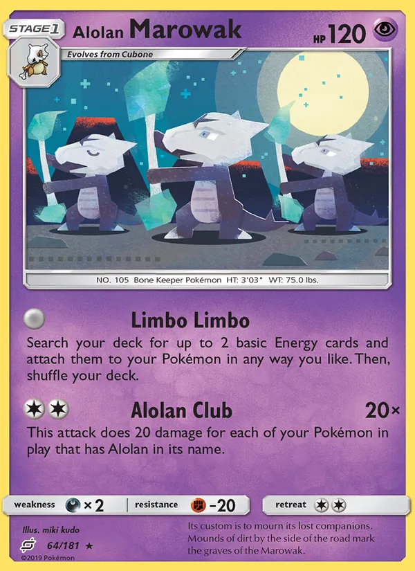 Alolan Marowak - Team Up Pokemon Card