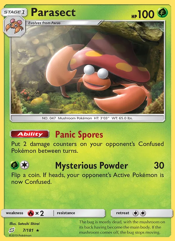 Parasect - Team Up Pokemon Card