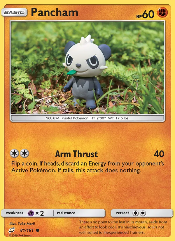 Pancham - Team Up Pokemon Card