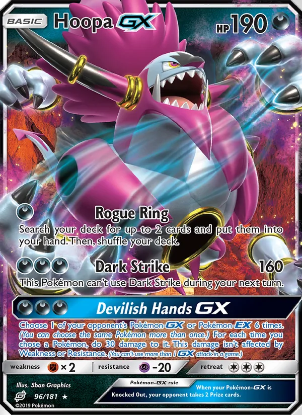 Hoopa GX - Team Up Pokemon Card