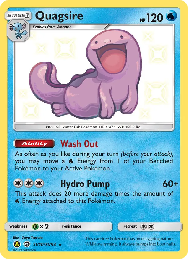 Quagsire - Yellow A Alternate Pokemon Card