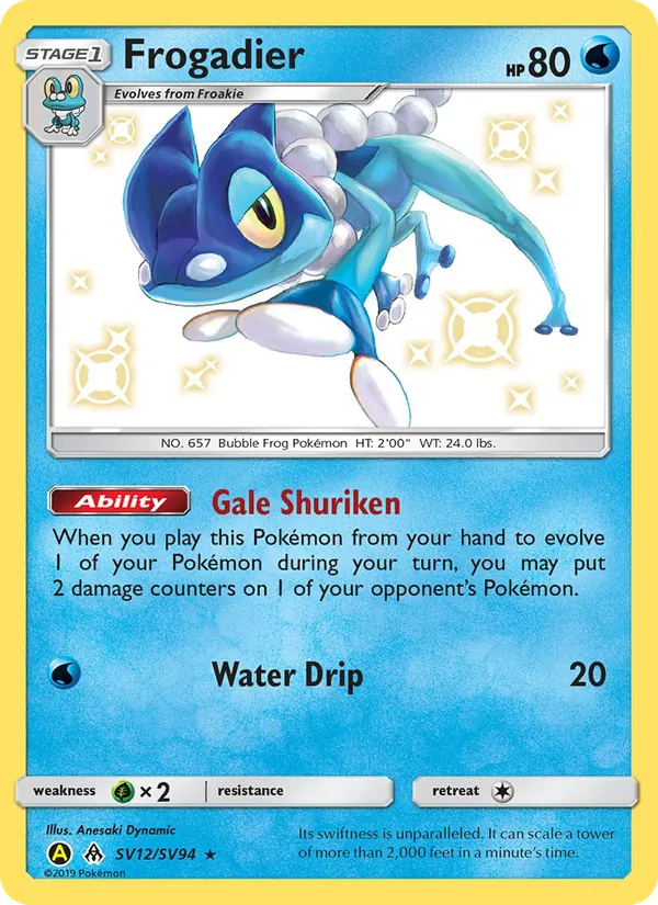 Frogadier - Yellow A Alternate Pokemon Card