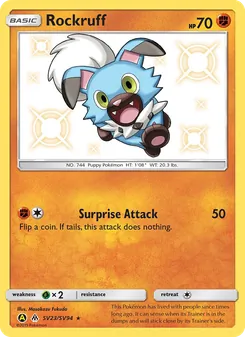 Rockruff - Yellow A Alternate