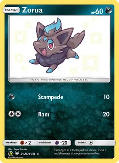 Zorua - Yellow A Alternate