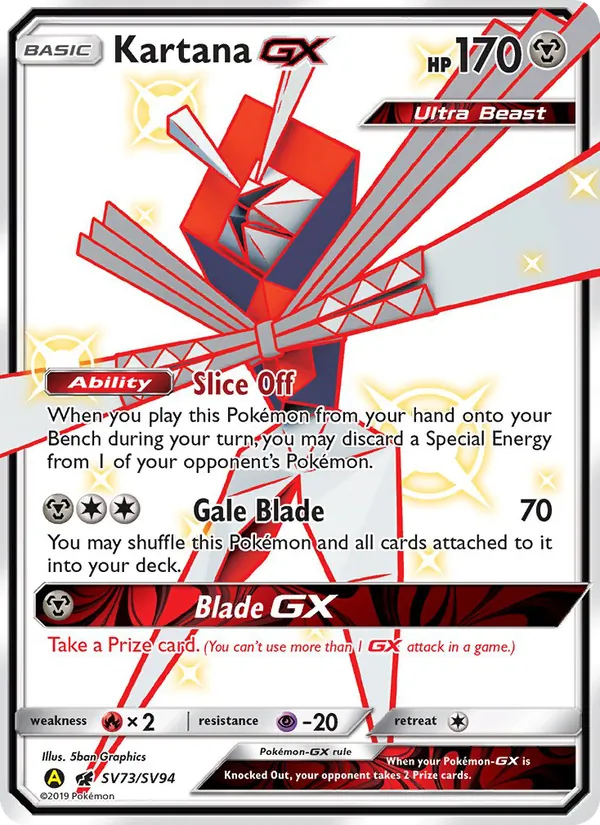 Kartana-GX - Yellow A Alternate Pokemon Card