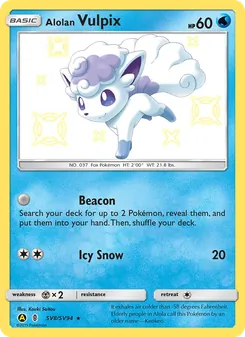 Alolan Vulpix - Yellow A Alternate