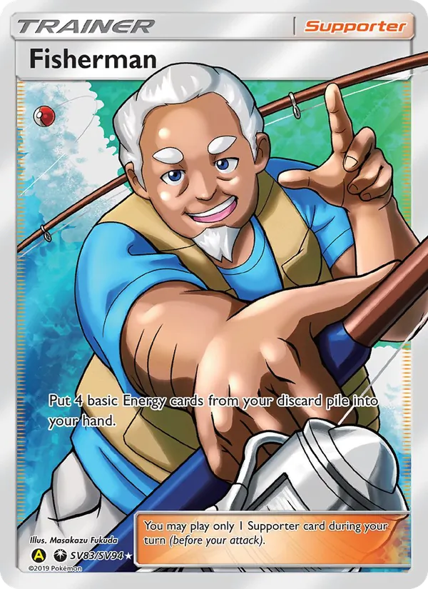 Fisherman - Yellow A Alternate Pokemon Card