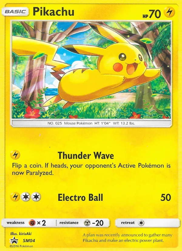 Pikachu - SM Black Star Promos Pokemon Card