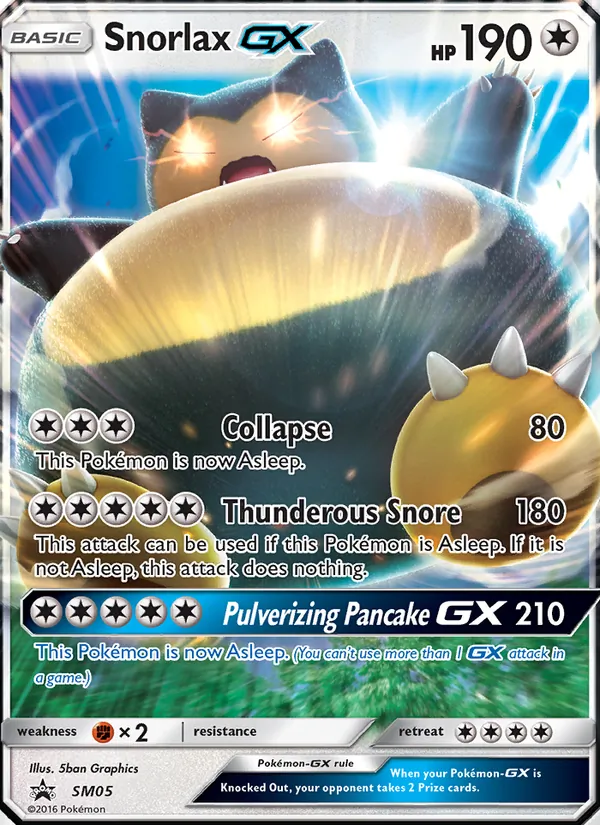 Snorlax GX - SM Black Star Promos Pokemon Card