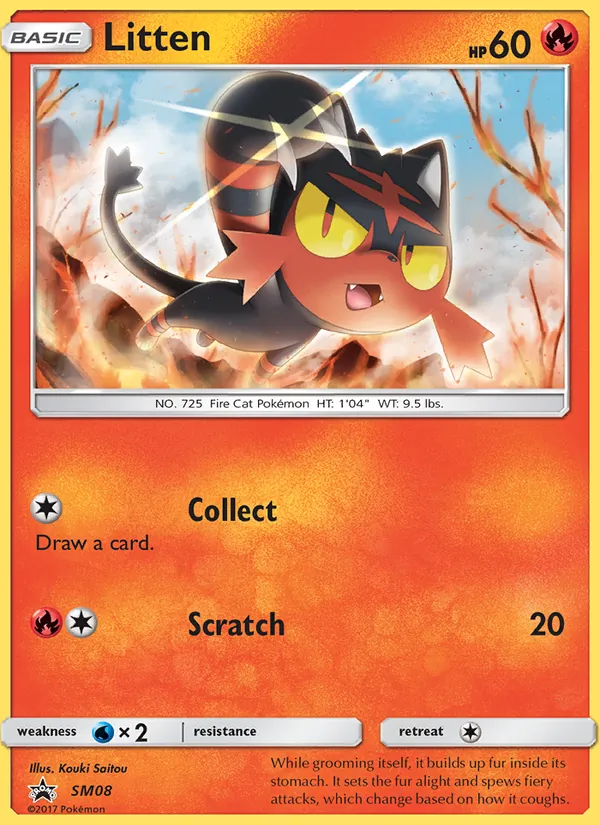 Litten - SM Black Star Promos Pokemon Card