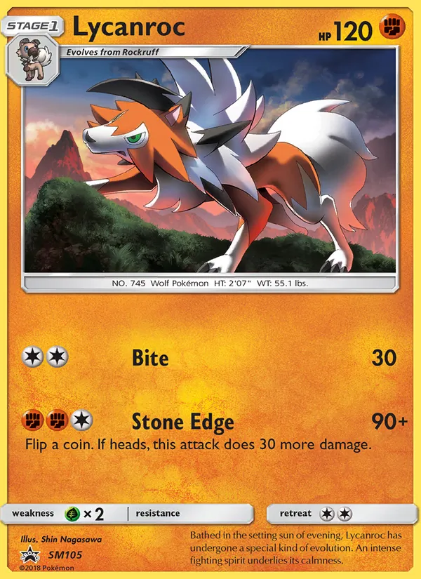 Lycanroc - SM Black Star Promos Pokemon Card