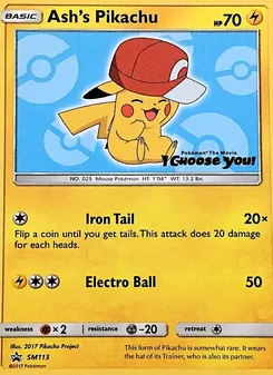 Ash's Pikachu - SM Black Star Promos