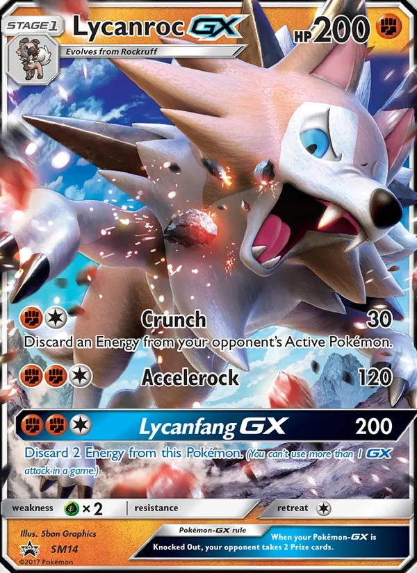 Lycanroc GX - SM Black Star Promos Pokemon Card
