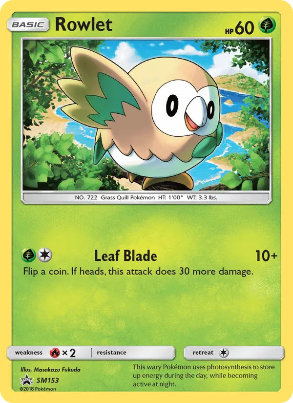 Rowlet - SM Black Star Promos Pokemon Card