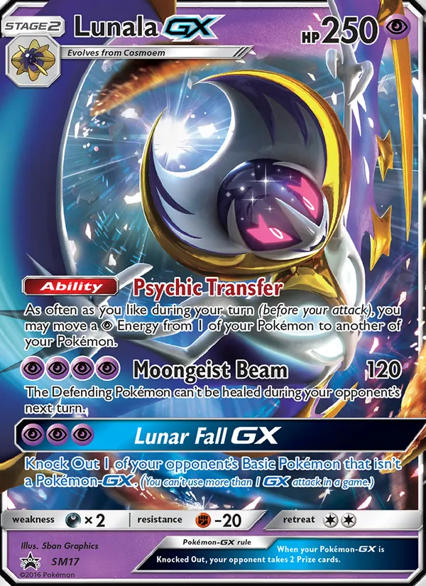Lunala GX - SM Black Star Promos Pokemon Card