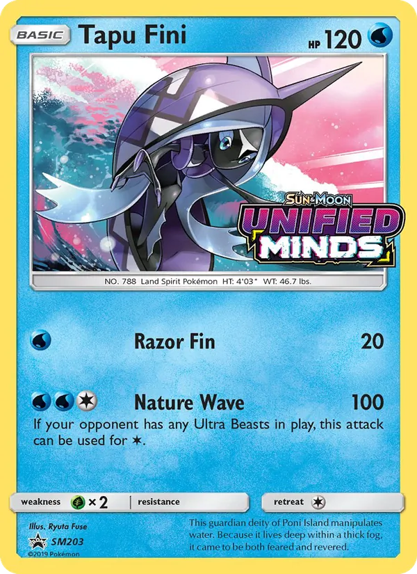 Tapu Fini - SM Black Star Promos Pokemon Card