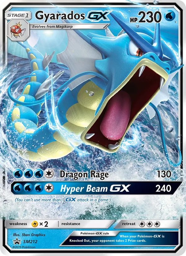 Gyarados GX - SM Black Star Promos Pokemon Card