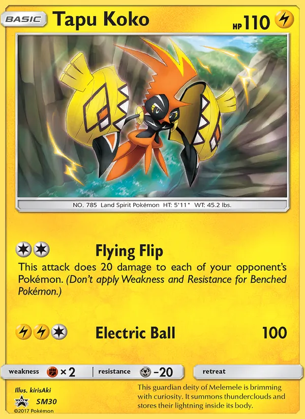 Tapu Koko - SM Black Star Promos Pokemon Card