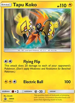 Tapu Koko - SM Black Star Promos