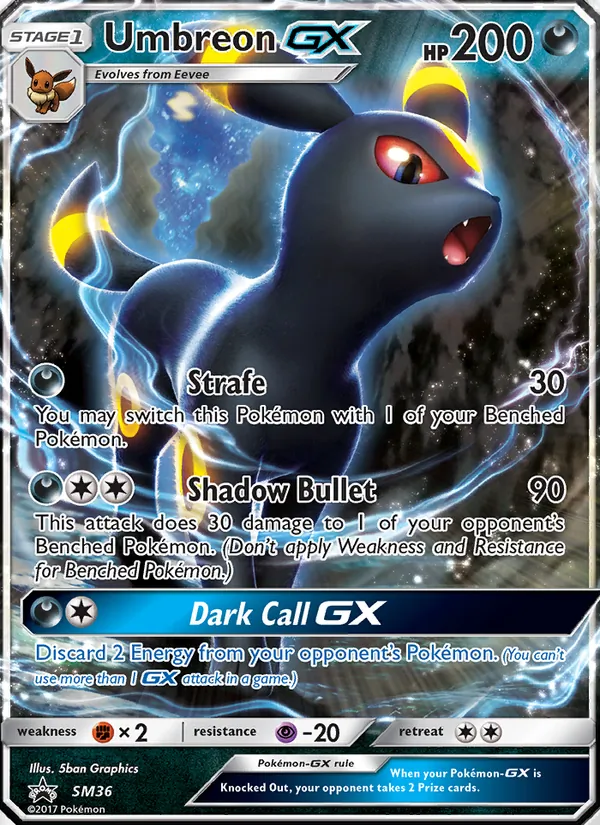Umbreon GX - SM Black Star Promos Pokemon Card