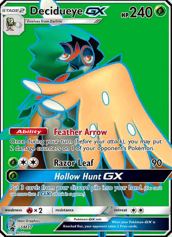 Decidueye GX - SM Black Star Promos Pokemon Card