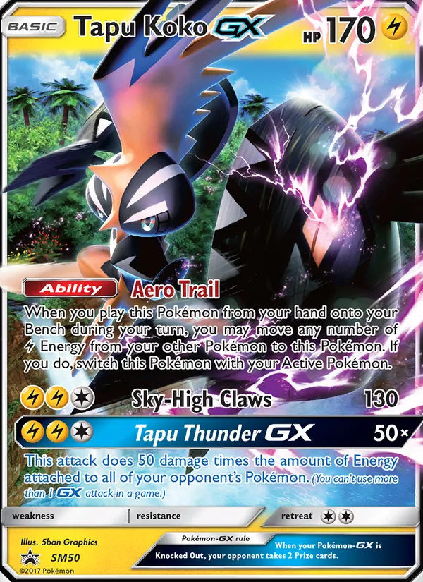Tapu Koko GX - SM Black Star Promos Pokemon Card