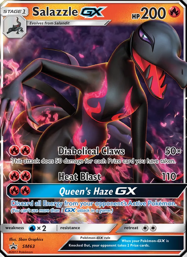 Salazzle GX - SM Black Star Promos Pokemon Card