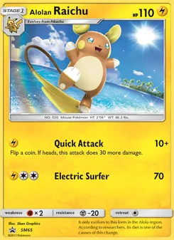 Alolan Raichu - SM Black Star Promos