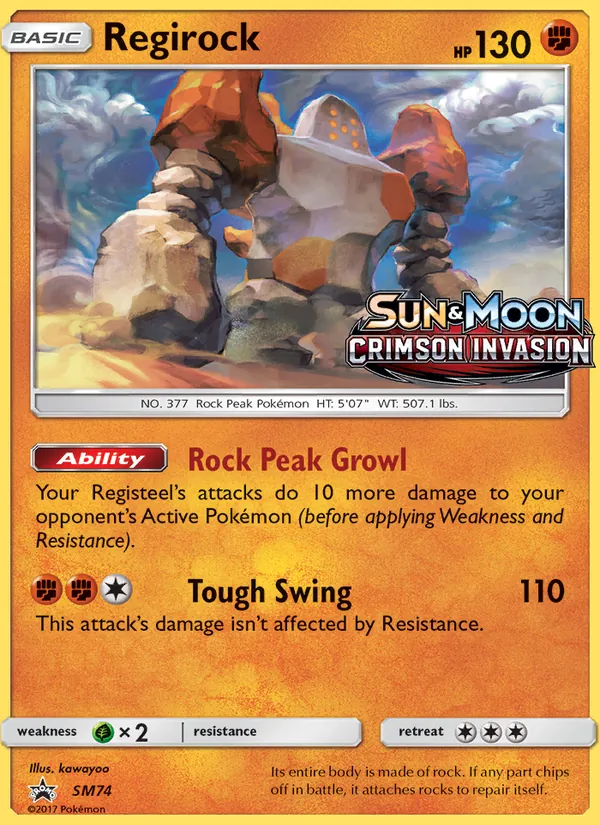 Regirock - SM Black Star Promos Pokemon Card