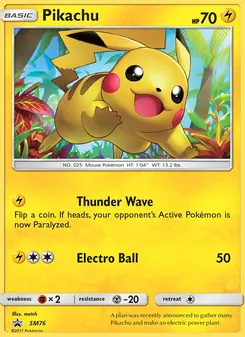 Pikachu - SM Black Star Promos