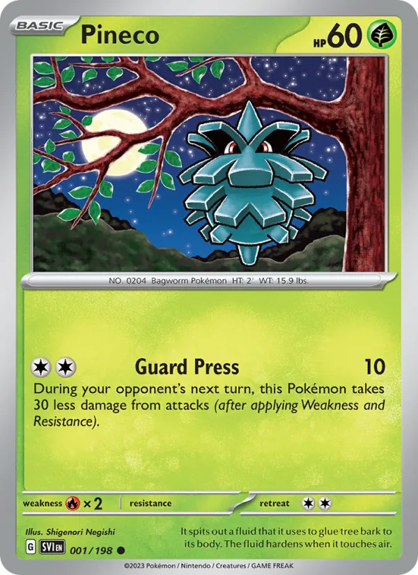 Pineco - Scarlet & Violet Pokemon Card