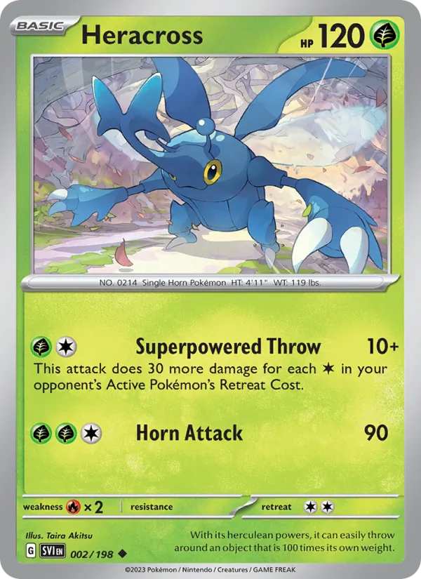 Heracross - Scarlet & Violet Pokemon Card