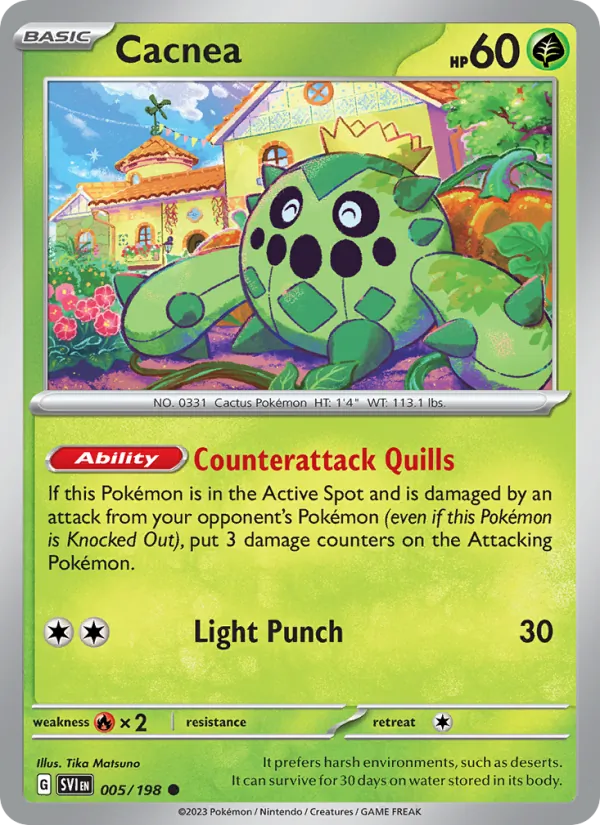 Cacnea - Scarlet & Violet Pokemon Card