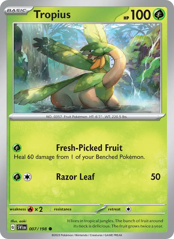 Tropius - Scarlet & Violet Pokemon Card