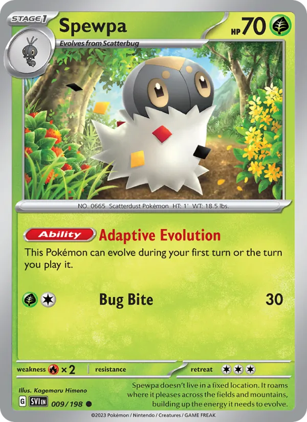 Spewpa - Scarlet & Violet Pokemon Card