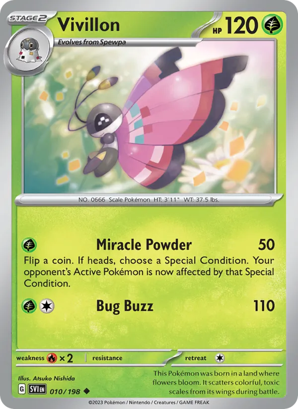 Vivillon - Scarlet & Violet Pokemon Card