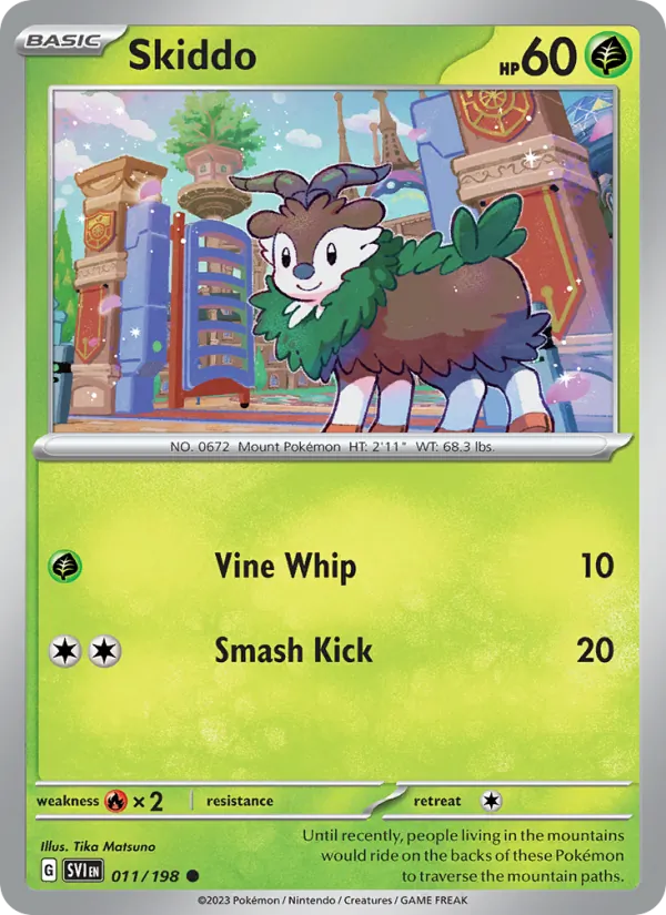 Skiddo - Scarlet & Violet Pokemon Card