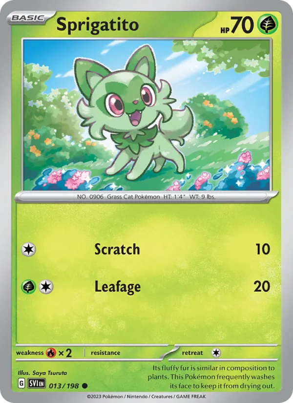 Sprigatito - Scarlet & Violet Pokemon Card