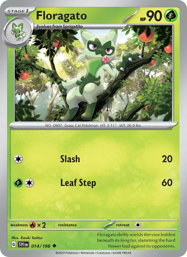 Floragato - Scarlet & Violet Pokemon Card