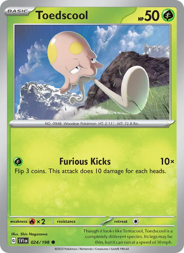 Toedscool - Scarlet & Violet Pokemon Card