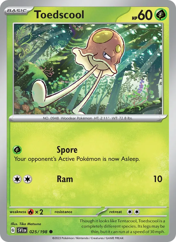 Toedscool - Scarlet & Violet Pokemon Card