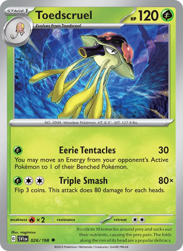 Toedscruel - Scarlet & Violet Pokemon Card