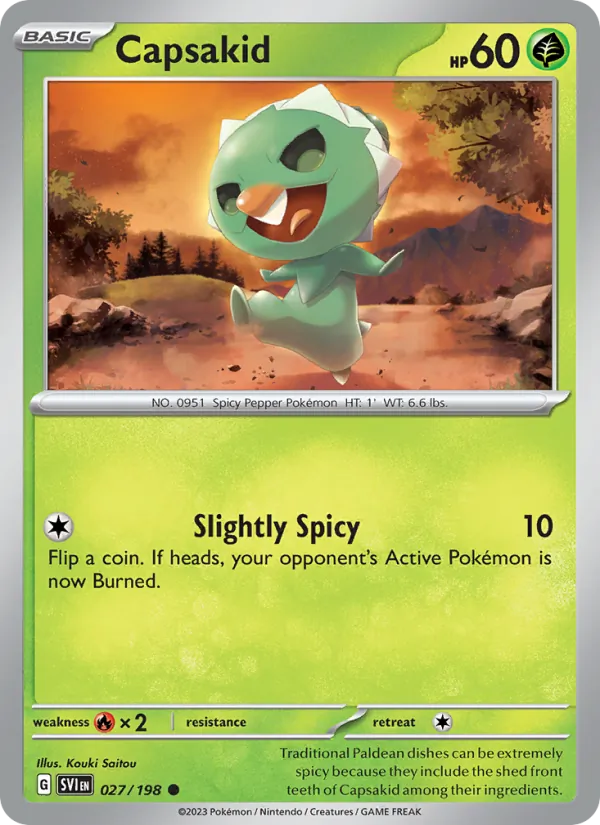 Capsakid - Scarlet & Violet Pokemon Card