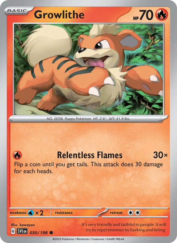 Growlithe - Scarlet & Violet Pokemon Card