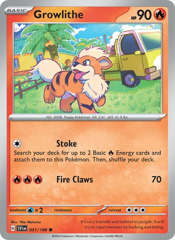 Growlithe - Scarlet & Violet Pokemon Card