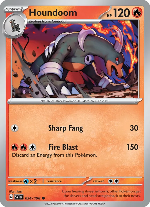 Houndoom - Scarlet & Violet Pokemon Card
